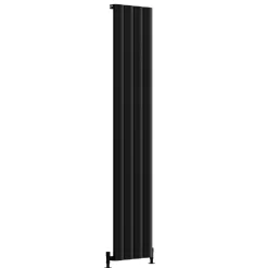 Toasty Forma Matt Black Vertical Aluminium Radiator