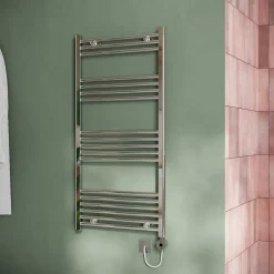 Toasty Glow Chrome 22mm Electric Heated Ladder Towel Rail with Heating Element