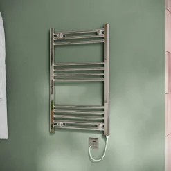 Toasty Glow Chrome 22mm Electric Heated Ladder Towel Rail with Heating Element