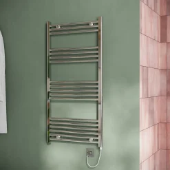 Toasty Glow Chrome 22mm Electric Heated Ladder Towel Rail with Heating Element