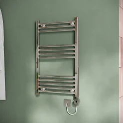 Toasty Glow Chrome 22mm Electric Heated Ladder Towel Rail with Heating Element