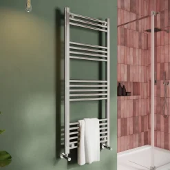 Toasty Glow Chrome 22mm Heated Ladder Towel Rail