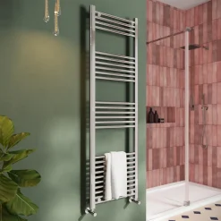 Toasty Glow Chrome 22mm Heated Ladder Towel Rail