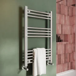 Toasty Glow Chrome 22mm Heated Ladder Towel Rail