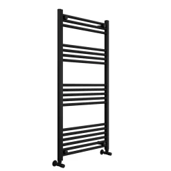 Toasty Glow Matt Black 22mm Heated Ladder Towel Rail
