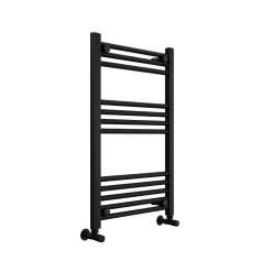 Toasty Glow Matt Black 22mm Heated Ladder Towel Rail