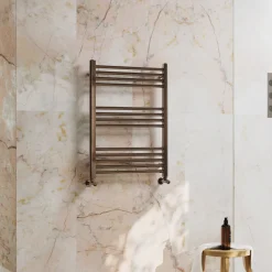 Toasty Glow Premium Brushed Bronze 25mm Heated Towel Rail