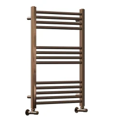Toasty Glow Premium Brushed Bronze 25mm Heated Towel Rail