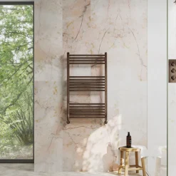 Toasty Glow Premium Brushed Bronze 25mm Heated Towel Rail