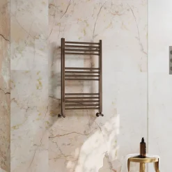 Toasty Glow Premium Brushed Bronze 25mm Heated Towel Rail