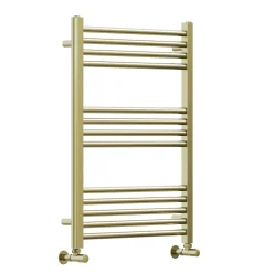 Toasty Glow Premium Brushed Brass 25mm Heated Towel Rail
