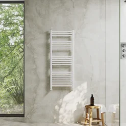 Toasty Glow Premium Matt White 25mm Heated Towel Rail