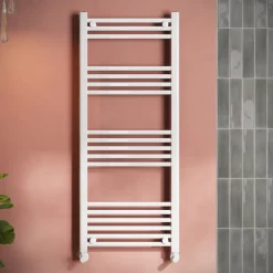 Toasty Glow White 22mm Heated Ladder Towel Rail