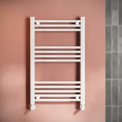 Toasty Glow White 22mm Heated Ladder Towel Rail