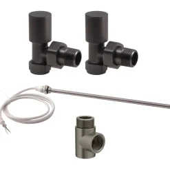 Toasty Gunmetal Dual Fuel Kit With Manual Element, Valves And T-Piece