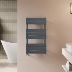 Toasty Hush Anthracite Flat Panel Heated Towel Rail
