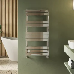 Toasty Hush Chrome Flat Panel Heated Towel Rail
