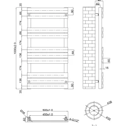 Toasty Hush Chrome Flat Panel Heated Towel Rail