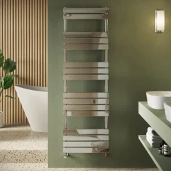 Toasty Hush Chrome Flat Panel Heated Towel Rail