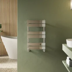 Toasty Hush Chrome Flat Panel Heated Towel Rail