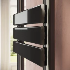 Toasty Hush Gunmetal Flat Panel Heated Towel Rail