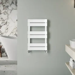 Toasty Hush White Flat Panel Heated Towel Rail