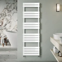 Toasty Hush White Flat Panel Heated Towel Rail