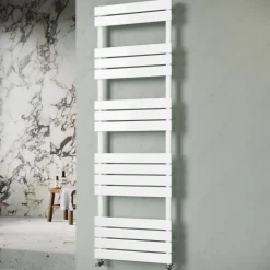 Toasty Hush White Flat Panel Heated Towel Rail