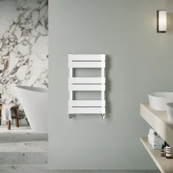 Toasty Hush White Flat Panel Heated Towel Rail
