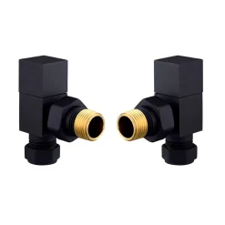 Toasty Matt Black Square Manual Valve