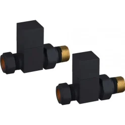Toasty Matt Black Square Manual Valve