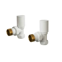 Toasty Matt White Round Manual Valve