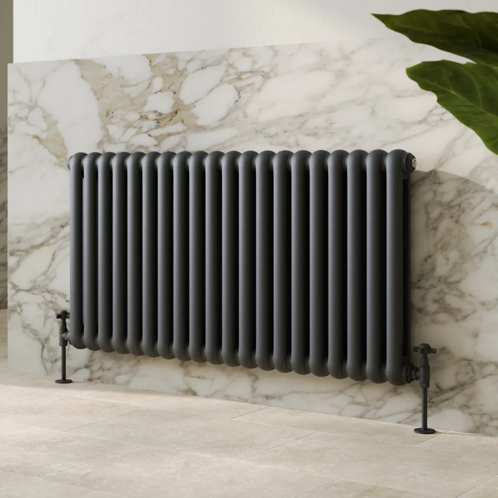 Toasty Mellow Anthracite Horizontal 2 Column Radiator