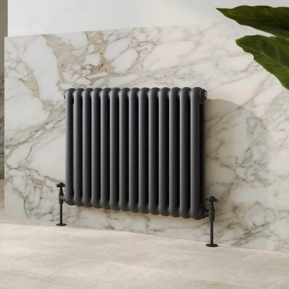 Toasty Mellow Anthracite Horizontal 2 Column Radiator