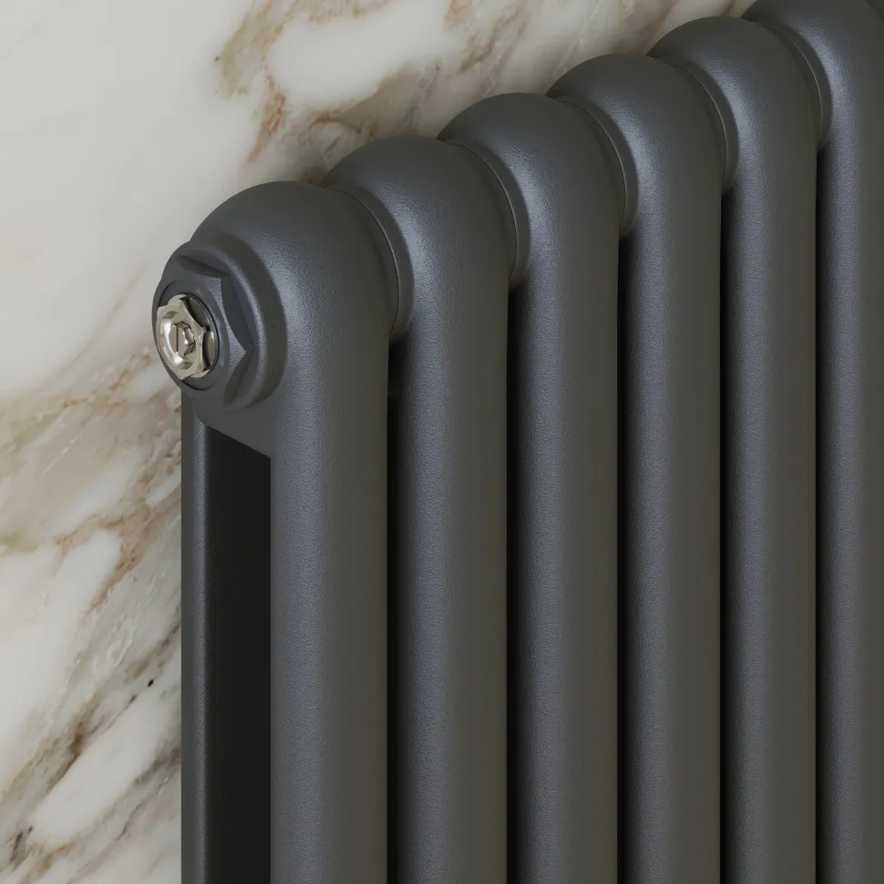 Toasty Mellow Anthracite Horizontal 2 Column Radiator