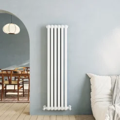 Toasty Mellow White Vertical 2 Column Radiator