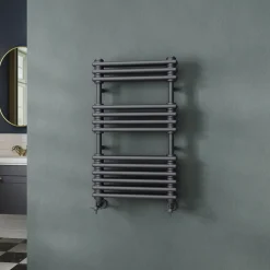 Toasty Montford Anthracite Traditional Column Heated Towel Rail