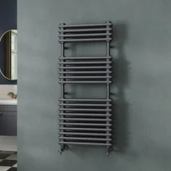 Toasty Montford Anthracite Traditional Column Heated Towel Rail