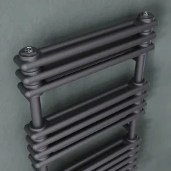 Toasty Montford Anthracite Traditional Column Heated Towel Rail
