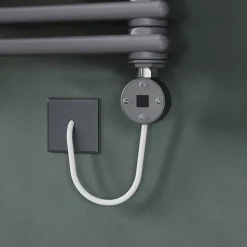 Toasty Montford Anthracite Traditional Column Electric Heated Towel Rail with Heating Element