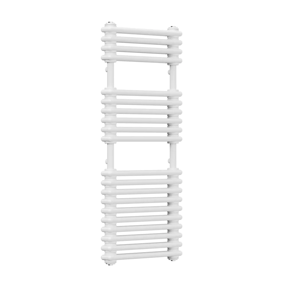 Toasty Montford White Traditional Column Heated Towel Rail