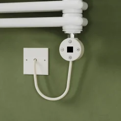 Toasty Montford White Traditional Column Electric Heated Towel Rail with Heating Element
