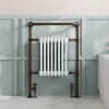 Toasty Penrose Antique Copper Traditional Heated Towel Rail - 965 x 675mm