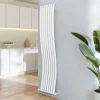 Toasty Plume White Vertical Wave Radiator - 1800 x 415mm