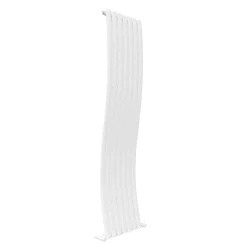 Toasty Plume White Vertical Wave Radiator - 1800 x 415mm