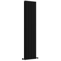 Toasty Radiance Matt Black Flat Panel Vertical Radiator