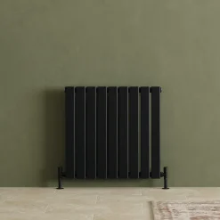 Toasty Radiance Matt Black Flat Panel Horizontal Radiator