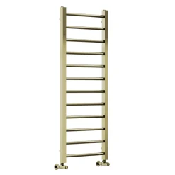 Toasty Rise Brushed Brass Heated Towel Rail