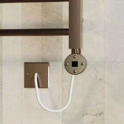 Toasty Rise Brushed Bronze Electric Heated Towel Rail with Heating Element