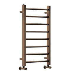 Toasty Rise Brushed Bronze Heated Towel Rail